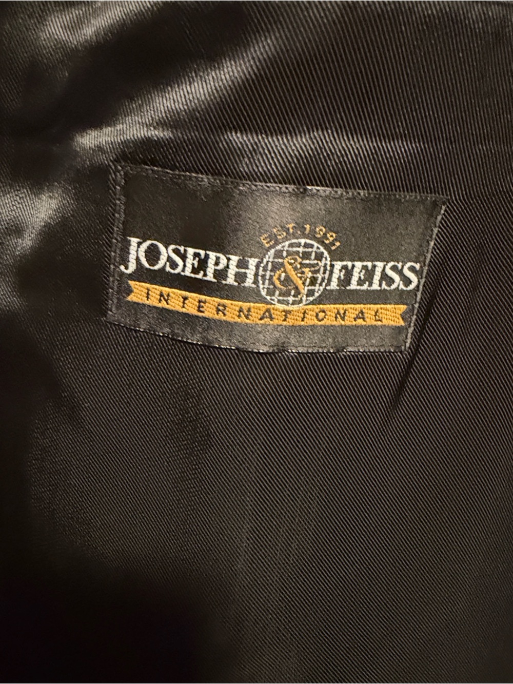 Joseph & Feiss Black Men's big and tall Pea Coat - Picture 5 of 6